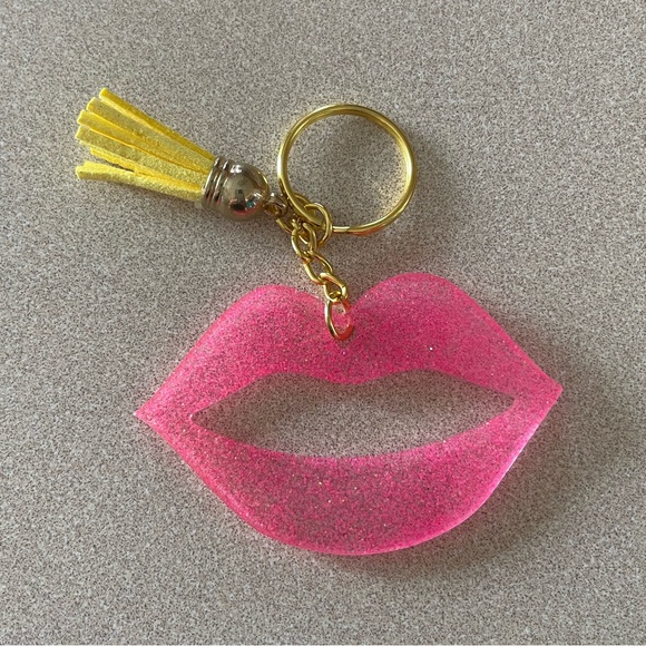 Hand Crafted Accessories - **SPECIAL DEAL** Handmade Lips Keychain - Please read description